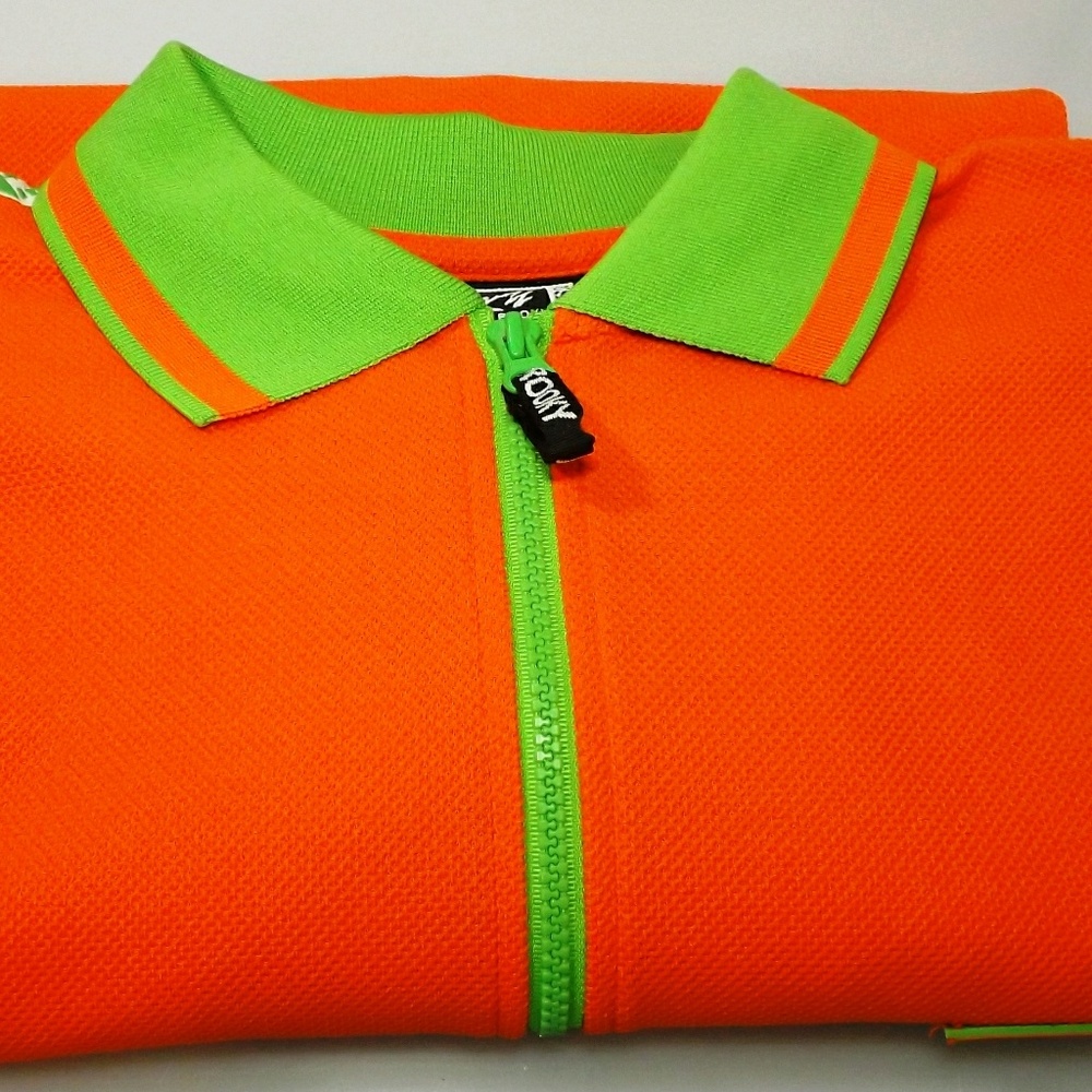 ELY ROCKY Shirt w Mid Zipper/Short Sleeve